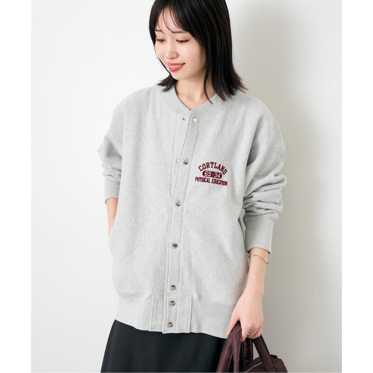 予約》Champion/チャンピオン SLOBE別注 スナップボタンカーディガン