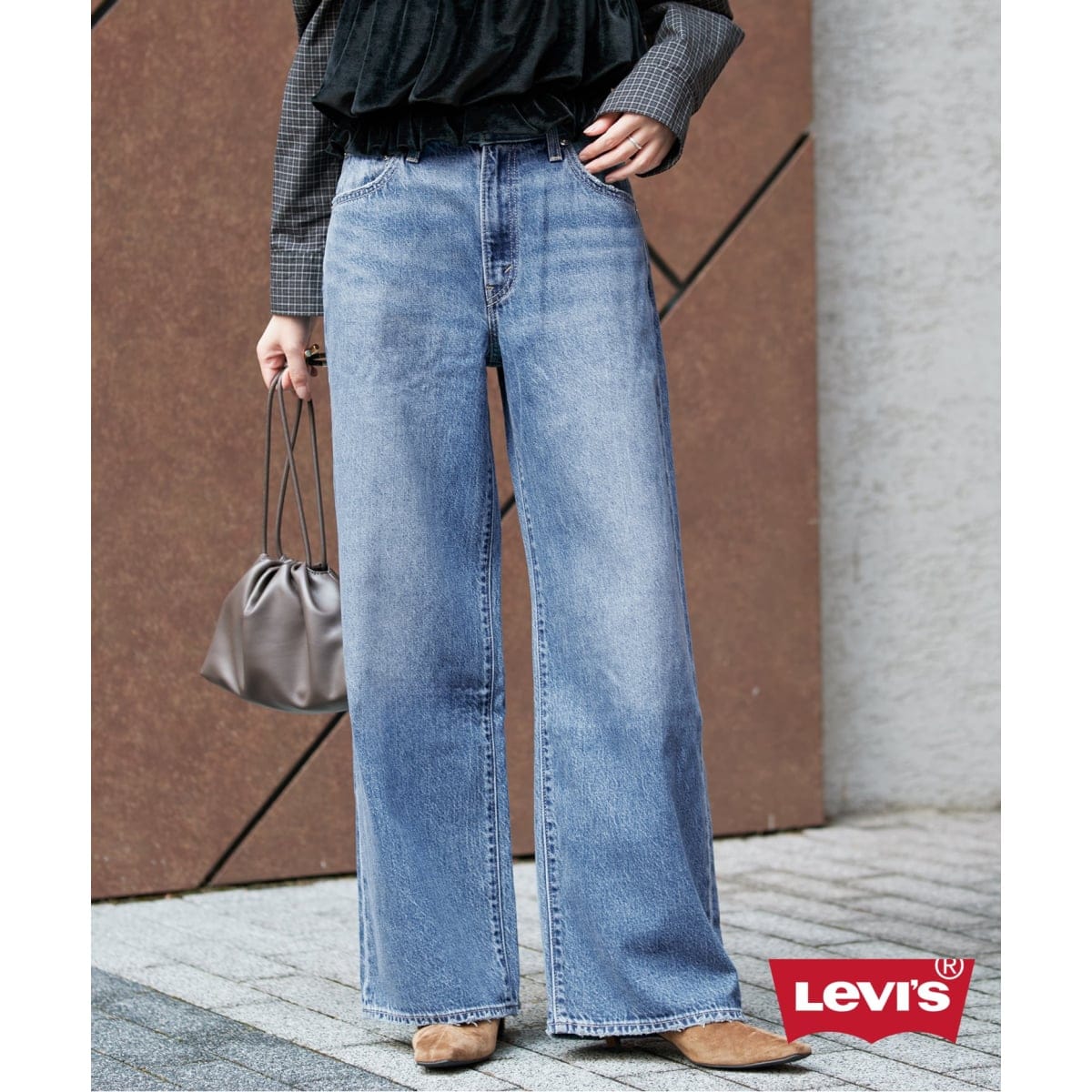 予約》Levi's/リーバイス SLOBE別注 CINCH WIDE LEG デニムパンツ
