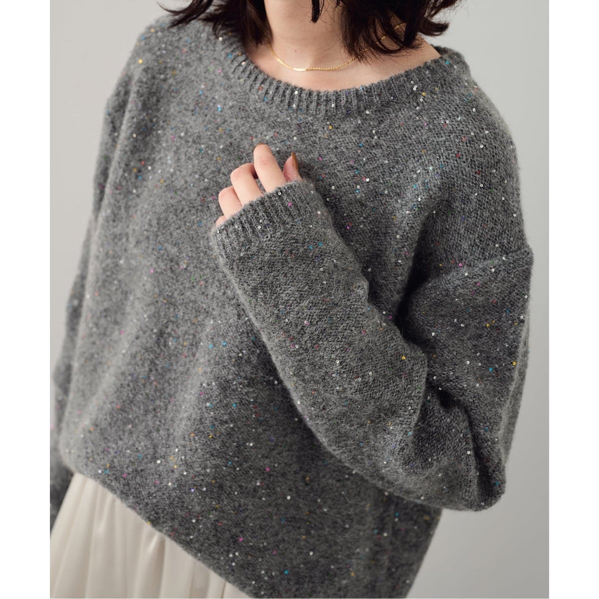 あやこページ♡専用価格♡ 試着のみ スパンコールニット 予約》スパンコールニット | スローブ イエナ(SLOBE IENA) | マルイ