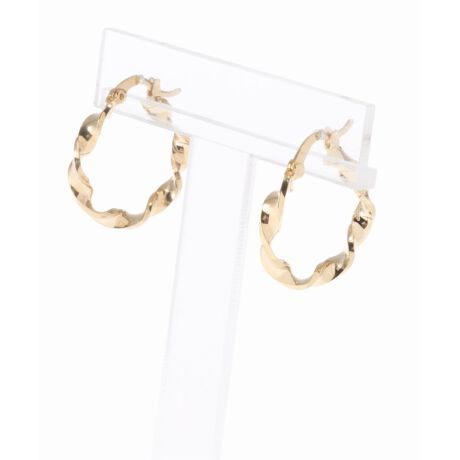 LOUISE DAMAS／ルイーズダマス】Esmeralda S twisted hoop ピアス 