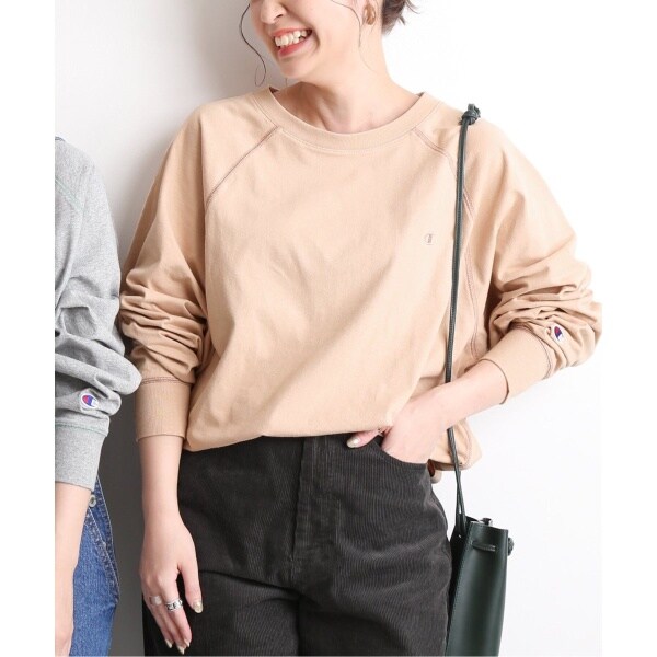 Champion/チャンピオン】SLOBE別注 配色ラグランスリーブTシャツ
