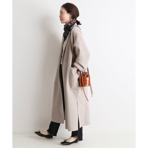 美品✨スローブイエナ 21AW HAMILTON ロング コート ダブルフェイス HAMILTON ダブルフェイスウールロングコート◇ | スローブ
