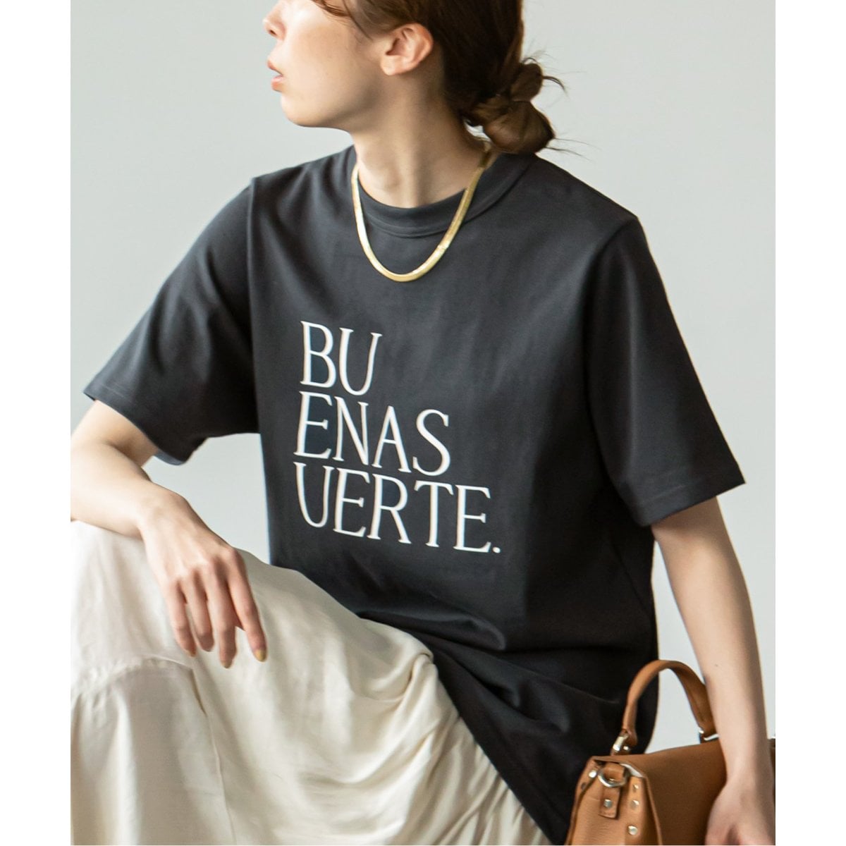 NOBLE [RITA JEANS TOKYO】ロゴTシャツ Noble（ノーブル）の「【RITA JEANS TOKYO】別注 ロングロゴTシャツ