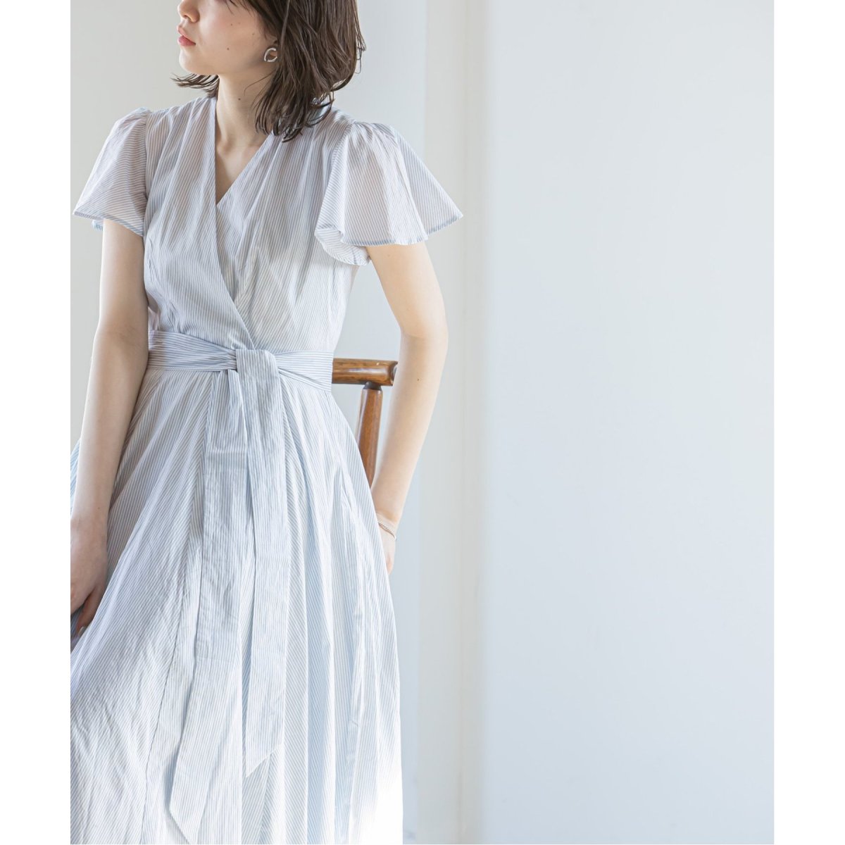 WEB限定追加》【MARIHA】マドモアゼルのドレス(ストライプ