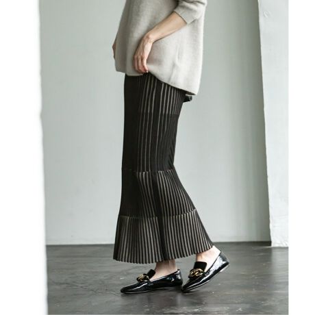 ランダムバイカラーリブニットスカート2 | ノーブル(Noble) | マルイ  