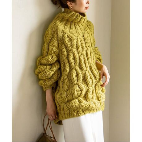 追加2》【MIRSTORES】 NOBLE別注ケーブルニット◇ | ノーブル(Noble  