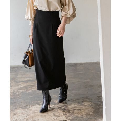 追加 ジャージーライクカラータイトスカート ノーブル Noble ファッション通販 マルイウェブチャネル