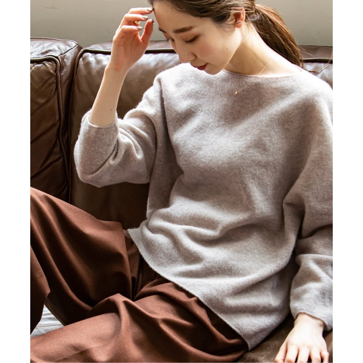 Noble - ファインウール　エフォートレスニット Noble（ノーブル）の「ファインウール エフォートレスニット