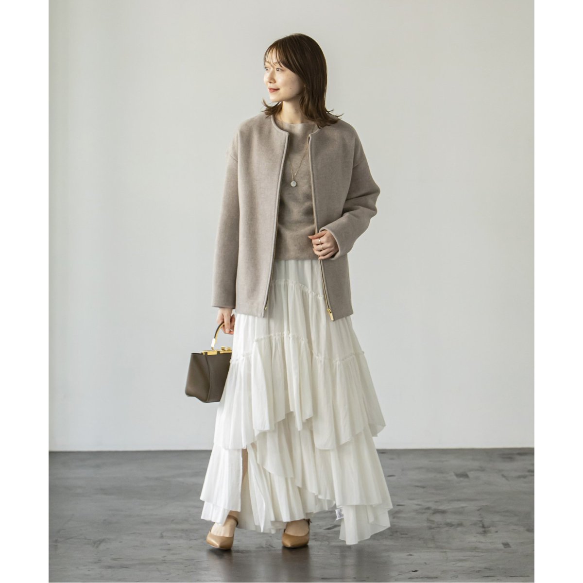 追加》MTRカラーレスジップショートコート | ノーブル(Noble) | マルイ