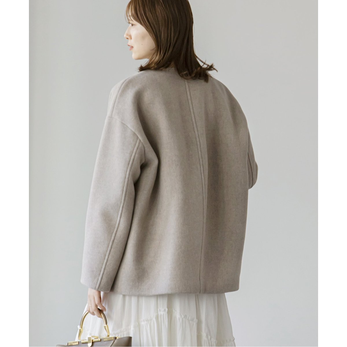 追加》MTRカラーレスジップショートコート | ノーブル(Noble