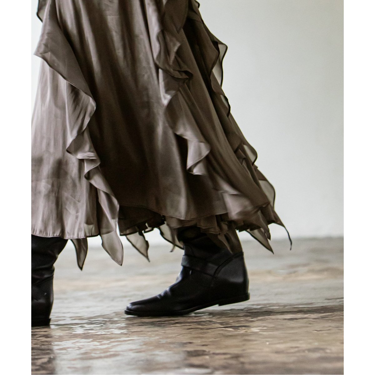 Noble シームラッフルギャザースカート Noble（ノーブル）の「シームラッフルギャザースカート