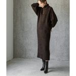 追加》モヘヤ混ストレッチニットワンピース | ノーブル(Noble  