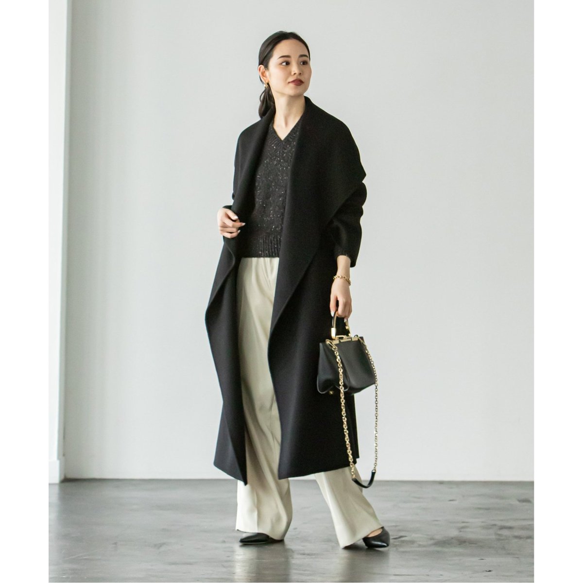 追加》スーパー160リバードレープカラーコート 2 | ノーブル(Noble