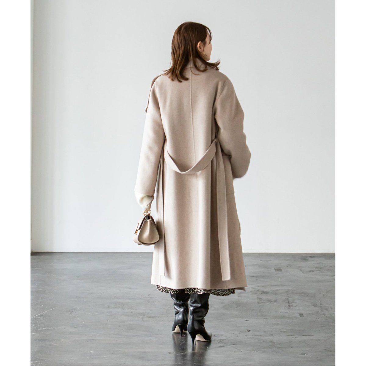 追加》スーパー160リバードレープカラーコート 2 | ノーブル(Noble