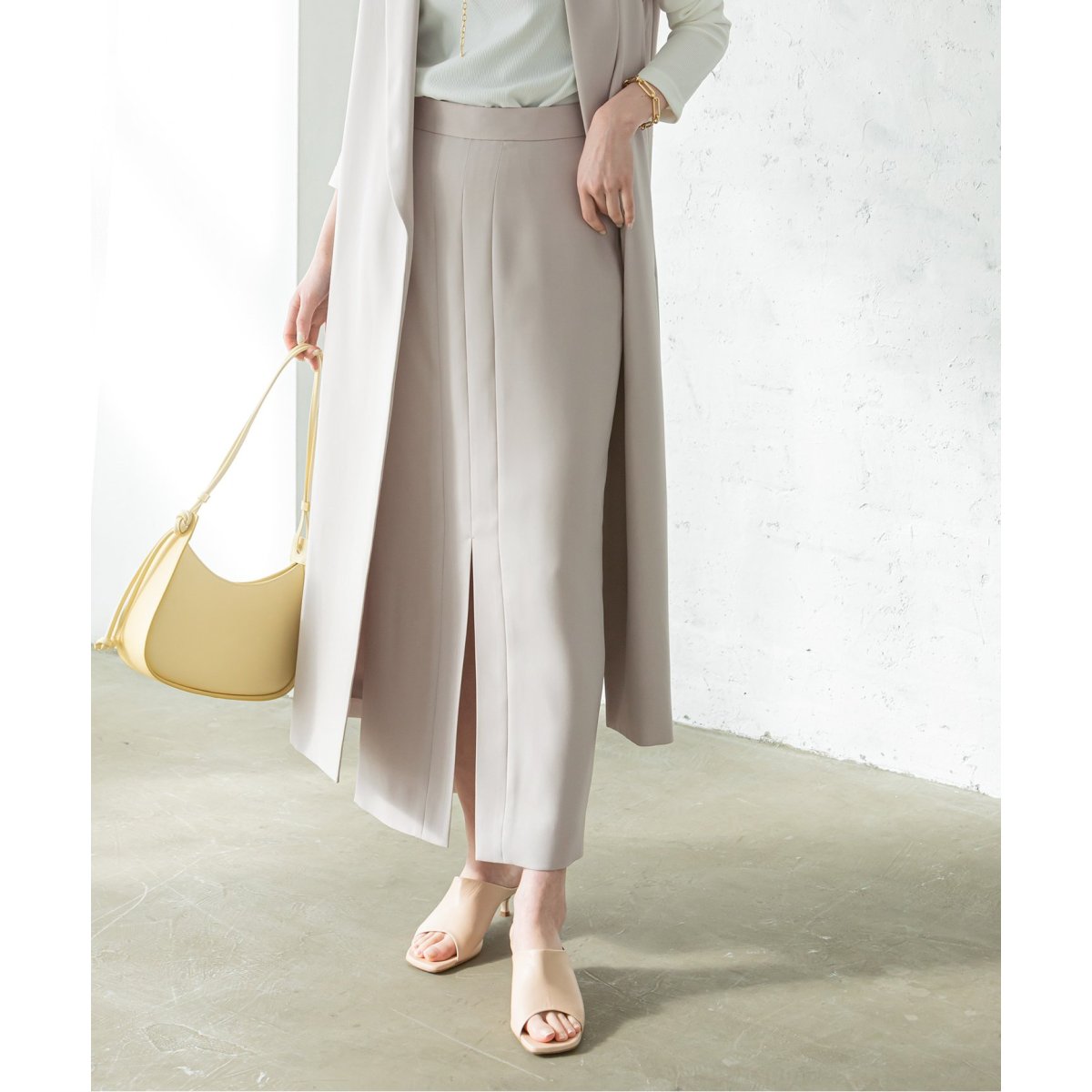 ダブルクロスタイトマキシスカート | ノーブル(Noble) | マルイウェブ