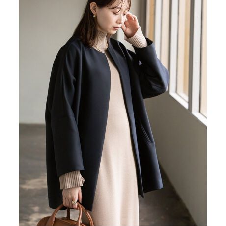 追加》トリプルクロスCネックショートコート | ノーブル(Noble  