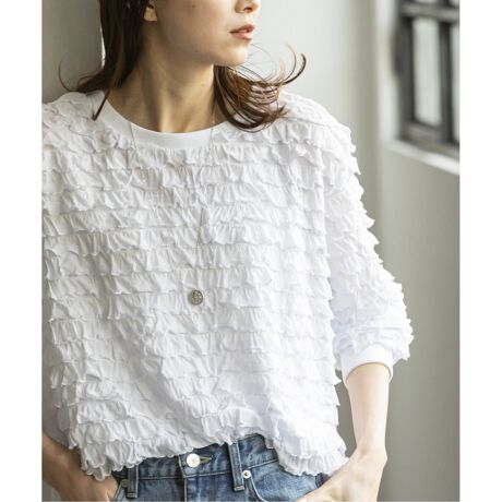 新品 ノーブル トップス プルオーバー カットソーシャツブラウス オフ  