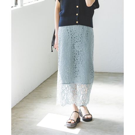 追加》リバーレースIラインスカート 6 | ノーブル(Noble) | マルイ  