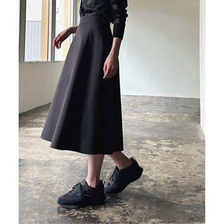 ADORE 《BLACK LABEL》ボンディング麻スカート（ボンディングクロス  