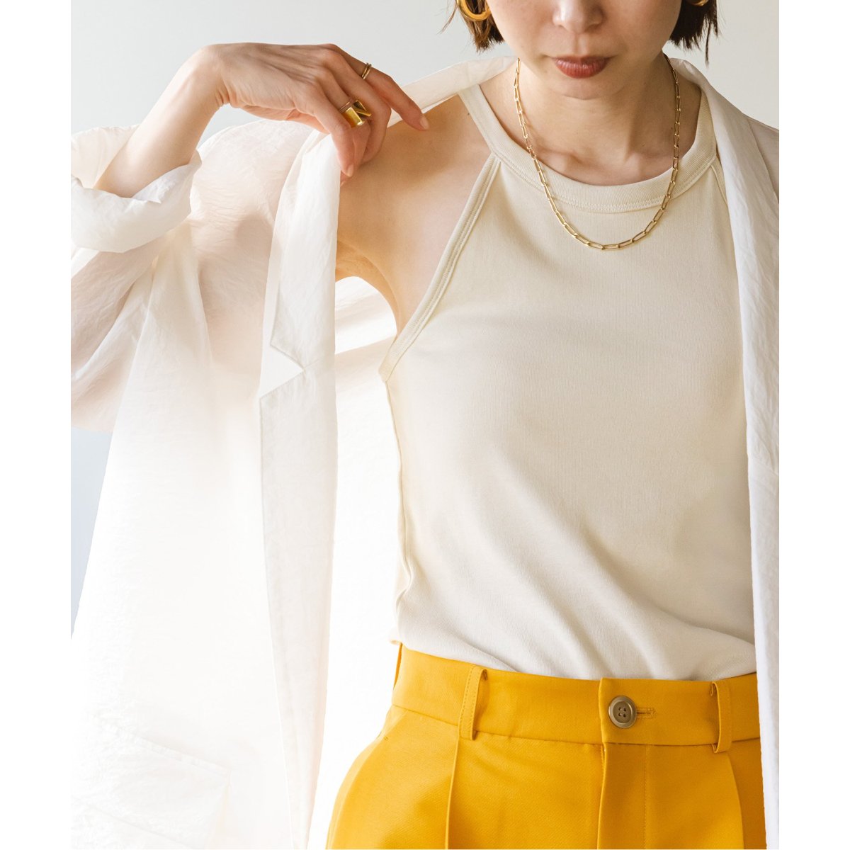 【Loro/ローロ】HalterNeck Top / ホルダーネックタンクトップ Loro/ローロ】HalterNeck Top / ホルダーネックタンクトップ