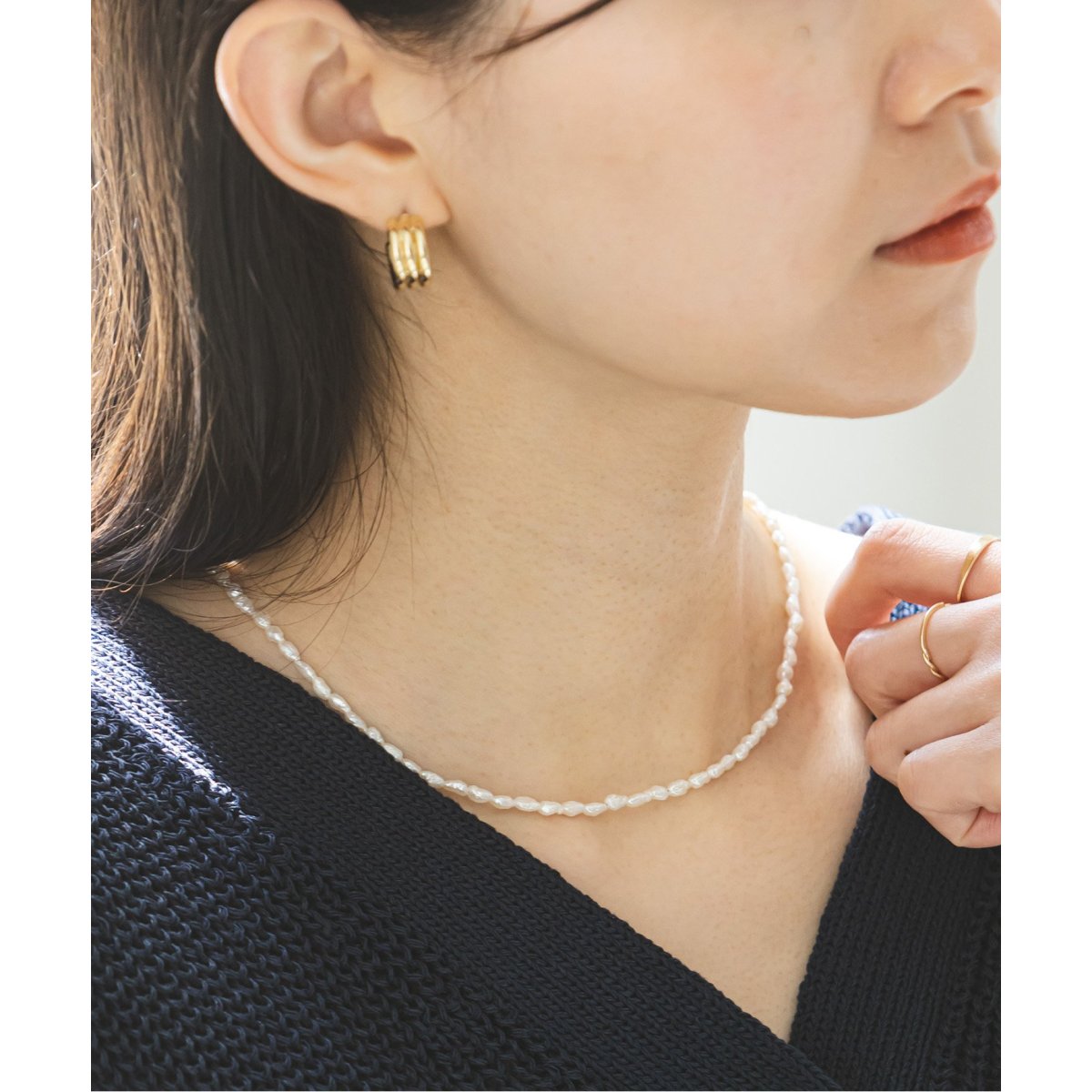 NOBLE ミホコサカイMIHOKOSAKAI パールアメリカンピアス