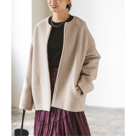 追加》MTRカラーレスジップショートコート | ノーブル(Noble) | マルイ  