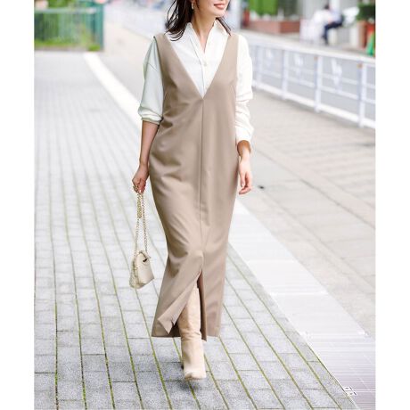 追加》ウールミルドVネックワンピース | ノーブル(Noble) | マルイ  