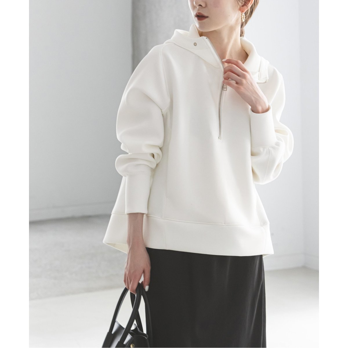 【RITA】NOBLE別注 BONDING HALF ZIP HOODIE RITA】NOBLE別注 BONDING HALF ZIP HOODIE