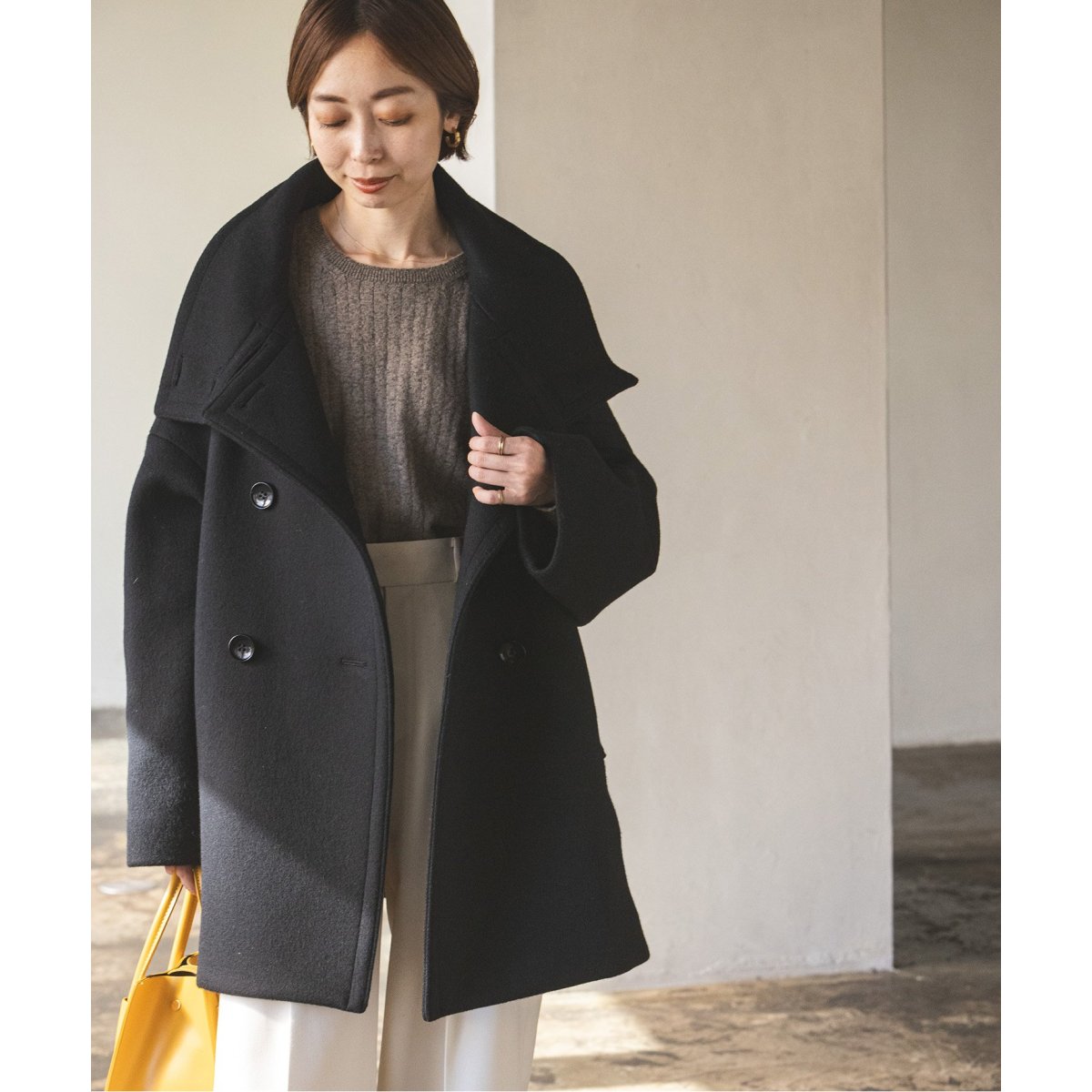 追加》スタンドカラーオーバーコート | ノーブル(Noble) | マルイ