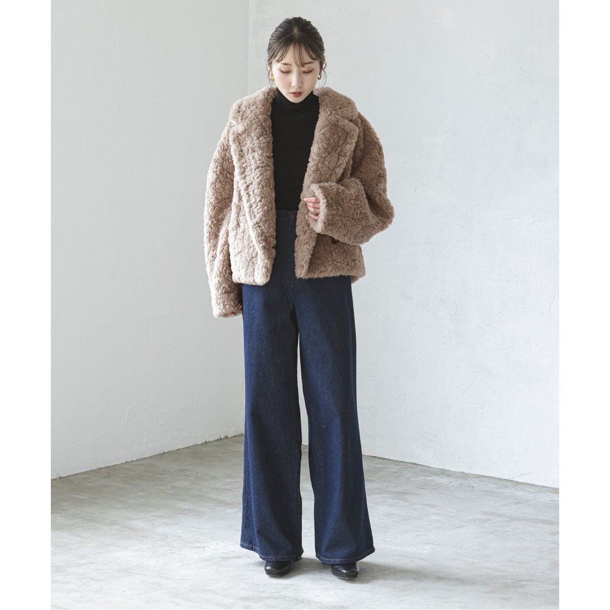 リッチフェイクボアショートコート | ノーブル(Noble) | マルイウェブ