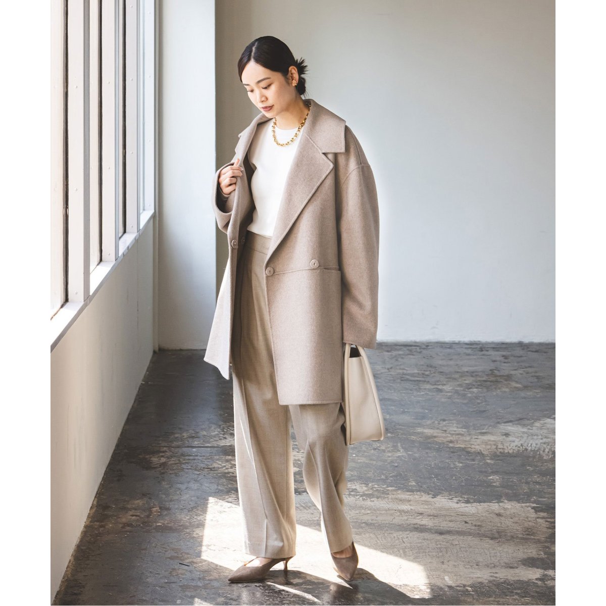 追加》Super160sリバーミドルコート | ノーブル(Noble) | マルイウェブ