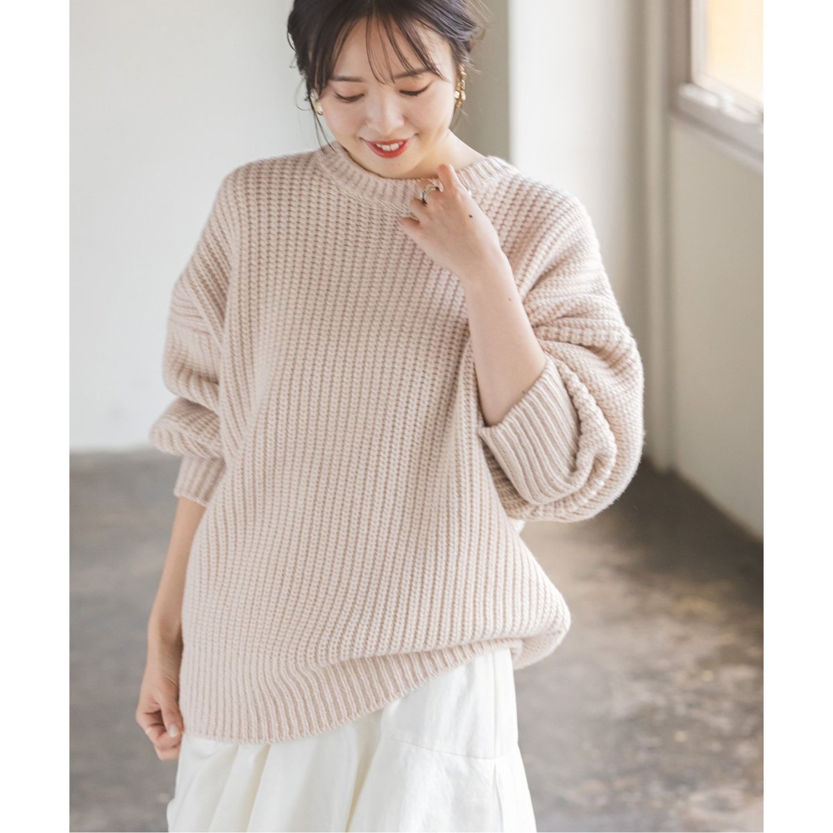 ラメ畦編みプルオーバー | ノーブル(Noble) | マルイウェブチャネル
