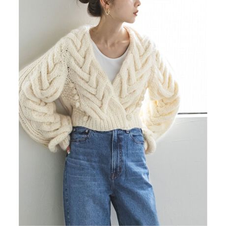 venit】 NOBLE別注 ハンドニットカーディガン | ノーブル(Noble  