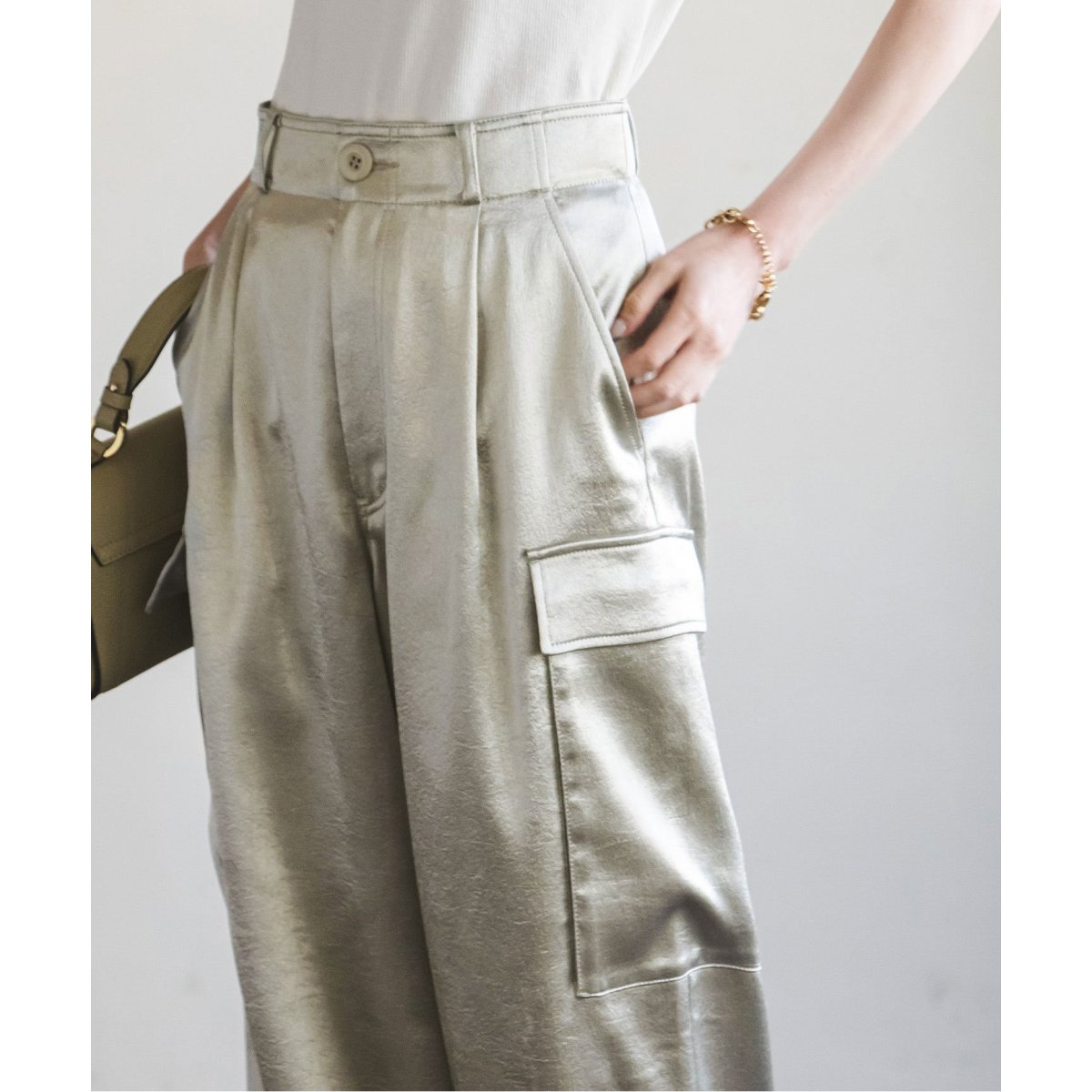 NOBLE クレーターサテンカーゴパンツ クレーターサテンカーゴパンツ | ノーブル(Noble) | マルイウェブチャネル