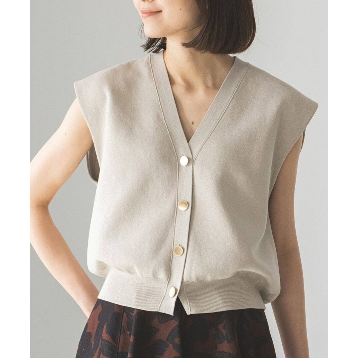 NOBLE/CO/PE ニットベスト CO/PE ニットベスト | ノーブル(Noble) | マルイウェブチャネル