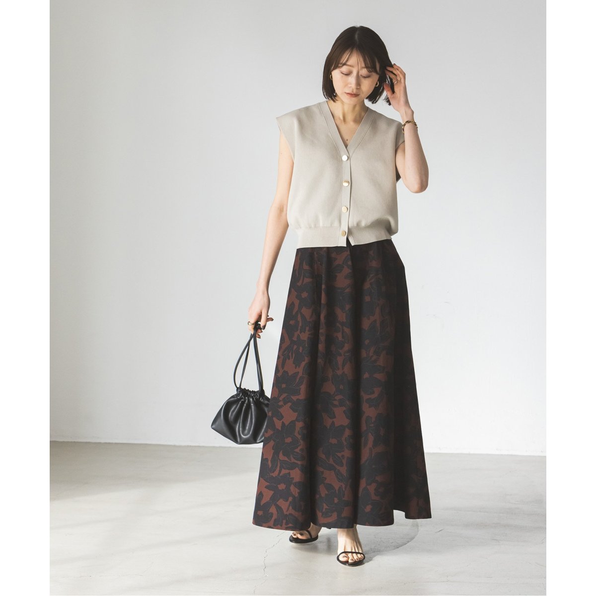 NOBLE/CO/PE ニットベスト Noble（ノーブル）の「CO/PE ニットベスト（ベスト）」 - WEAR