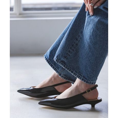 FABIO RUSCONI/ファビオルスコーニ バックストラップパンプス  