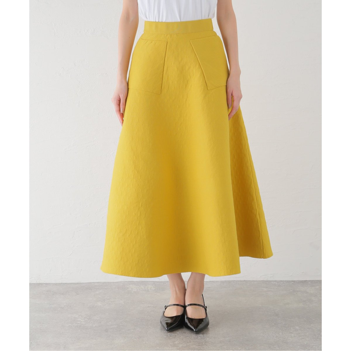 スカート 「Room no.8」HOUNDSTOOTH FLAIR SKIRT レディース NOBLE ROOM NO.8 HOUNDSTOOTH FLAIR SKIRT