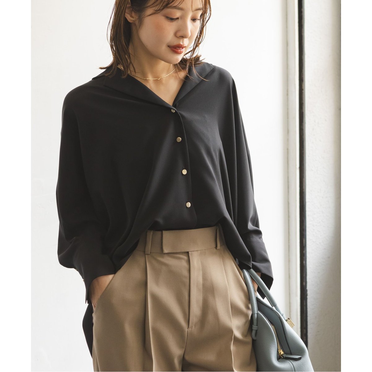 ゴールドボタンニュアンスシャツ | ノーブル(Noble) | マルイウェブ