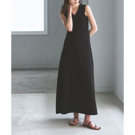 追加》ミラノリブフィットフレアニットワンピース | ノーブル(Noble  