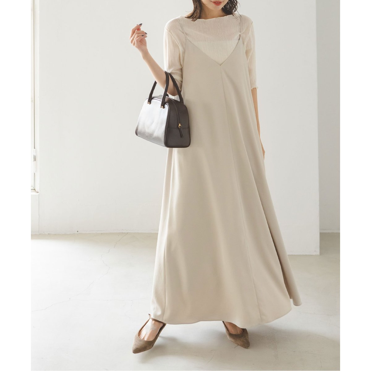 追加》ビンテージツイルコンフォータブルキャミワンピース 5