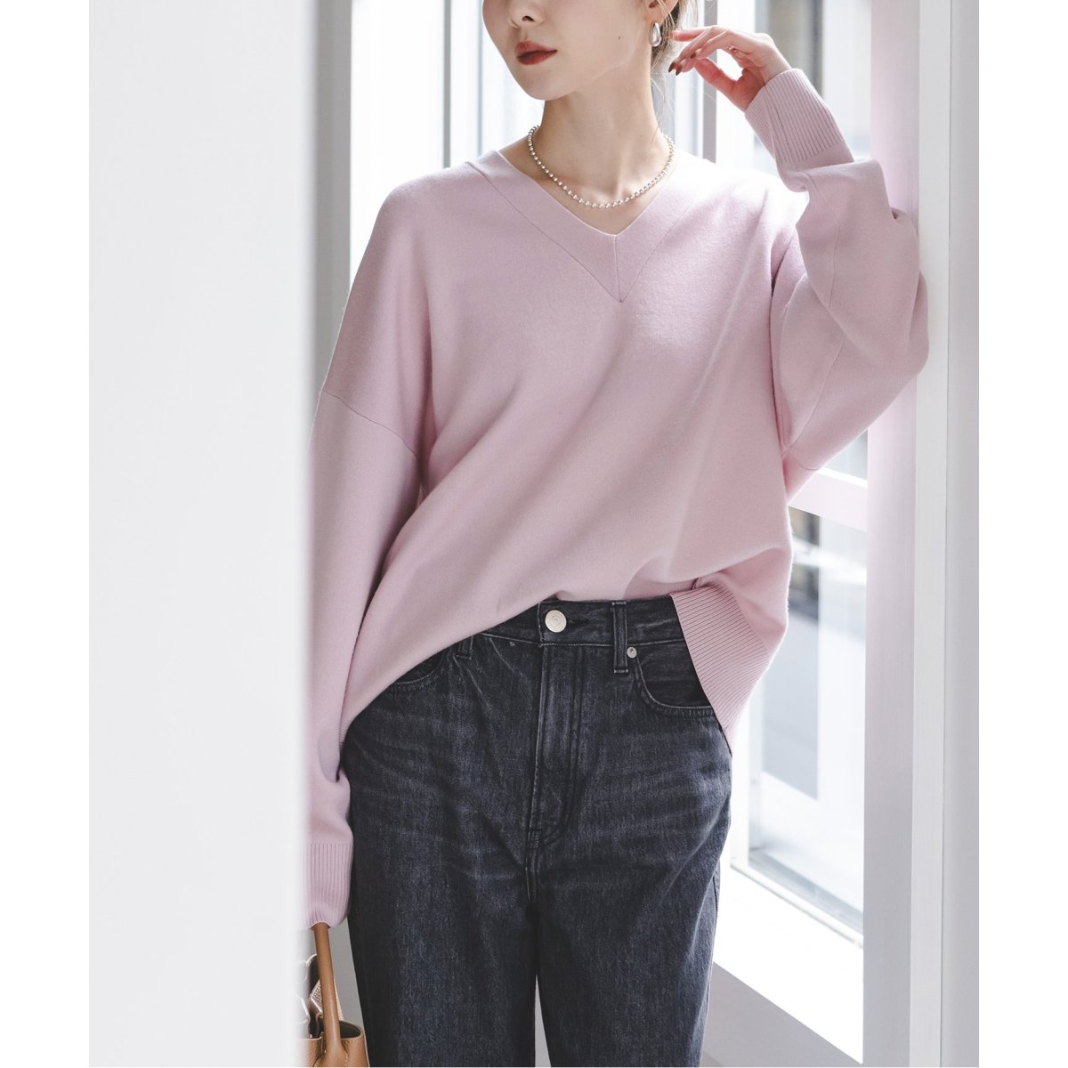 ファインメリノウールVネックニット | ノーブル(Noble) | マルイウェブ