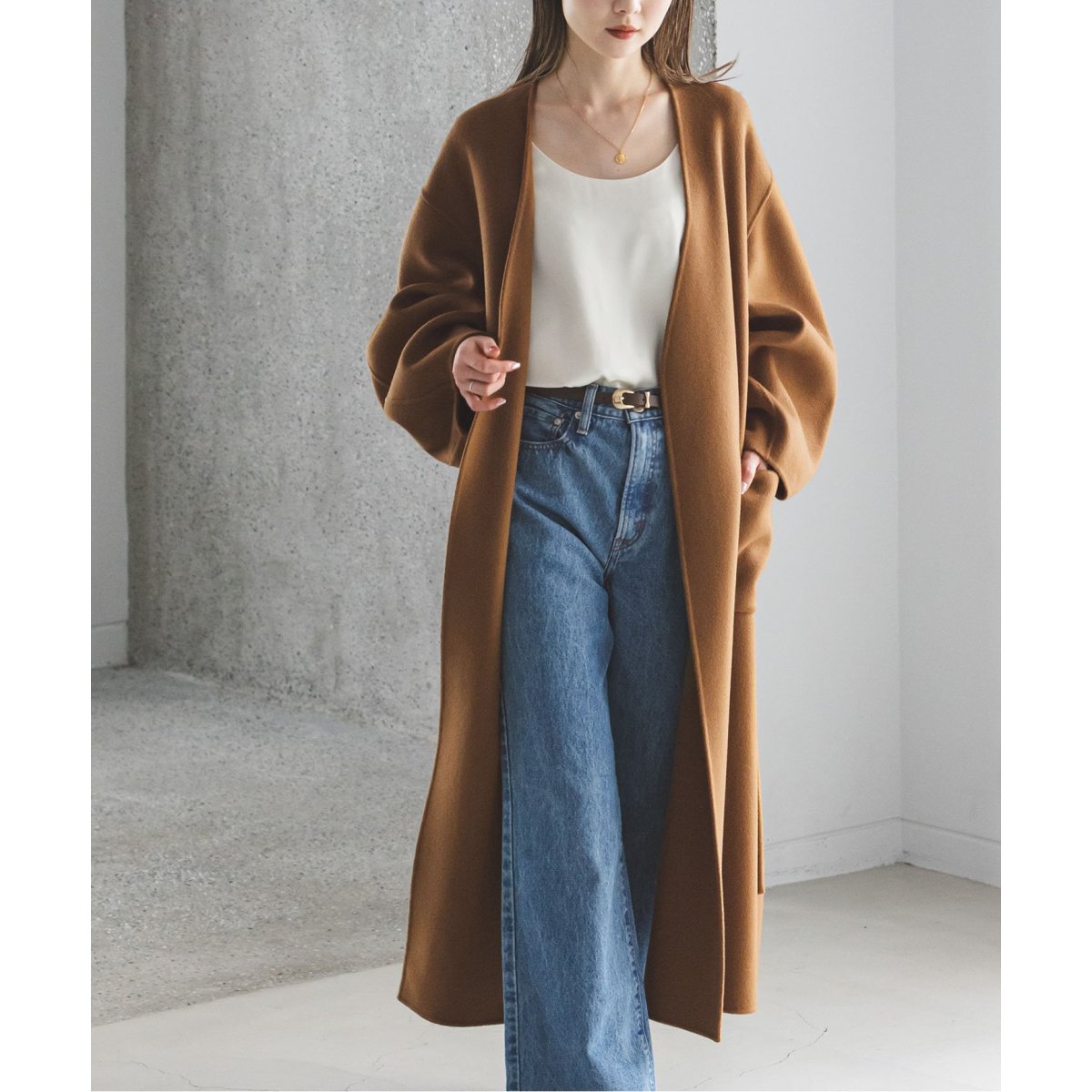 Super160sパフスリーブロングコート | ノーブル(Noble) | マルイ