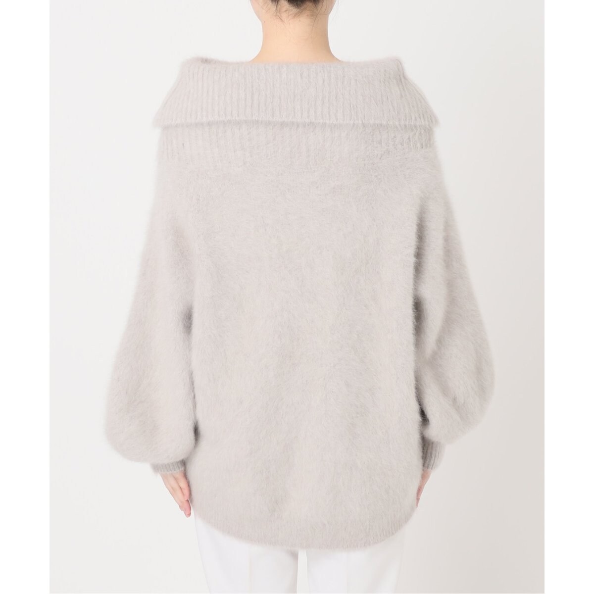 NOBLE×L'AUBE BLANC】FOX/カシミヤオフショルダーニット | ノーブル