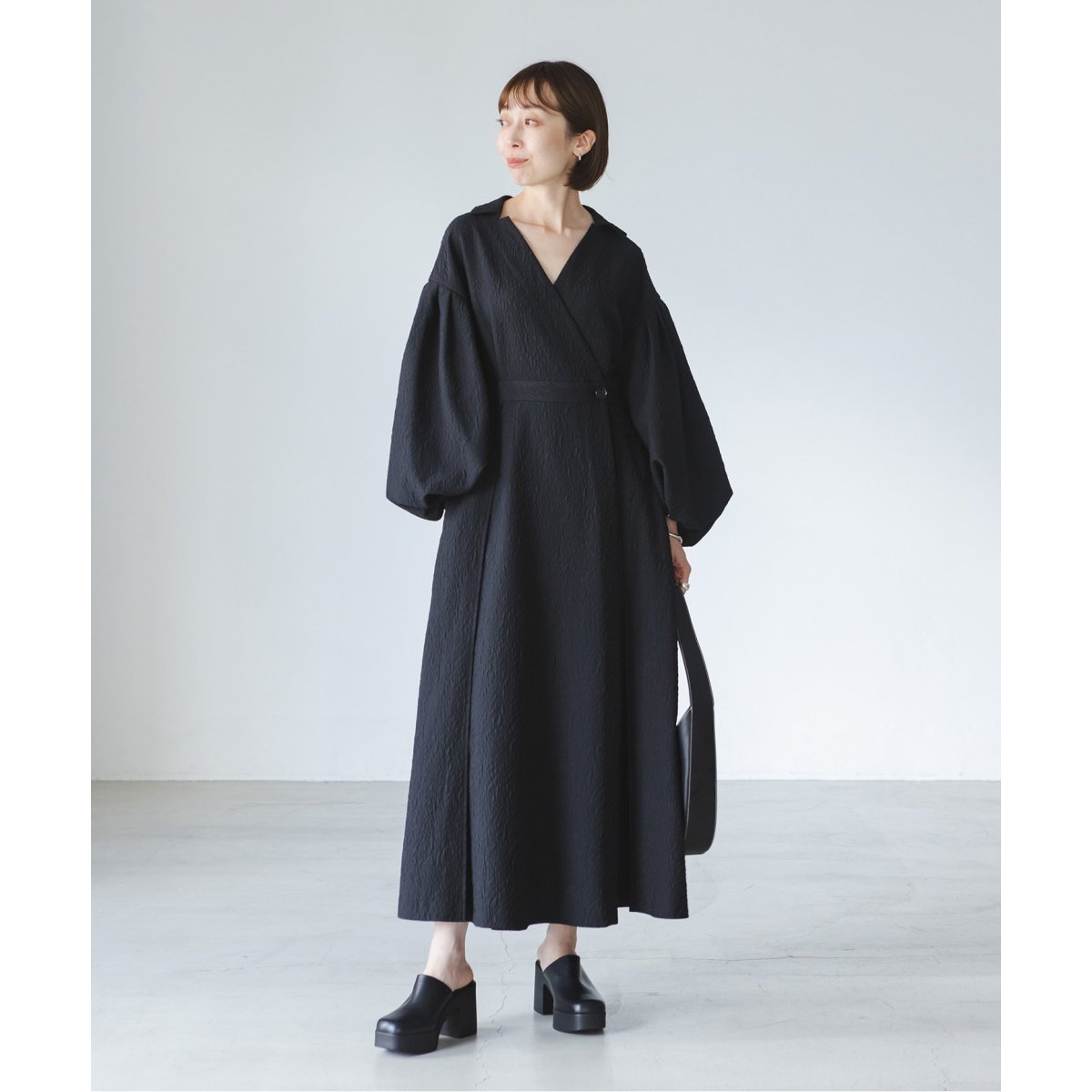 NOBLE×L'AUBE BLANC】フクレジャガードワンピース | ノーブル(Noble