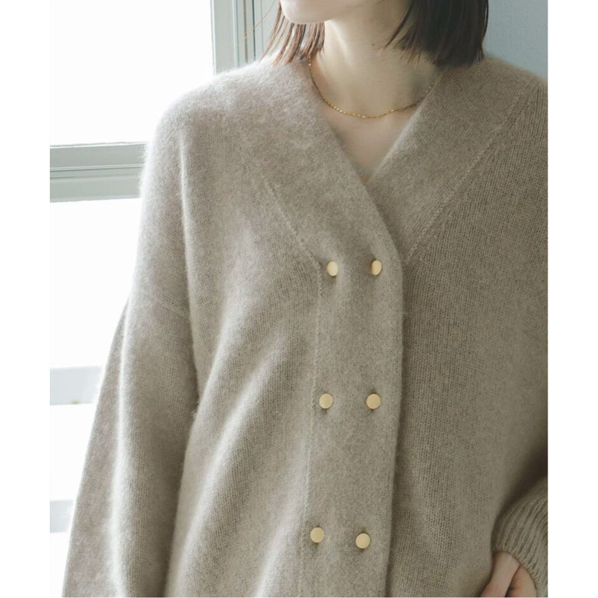 YAK/ヤク ダブルボタンニットカーディガン | ノーブル(Noble) | マルイ
