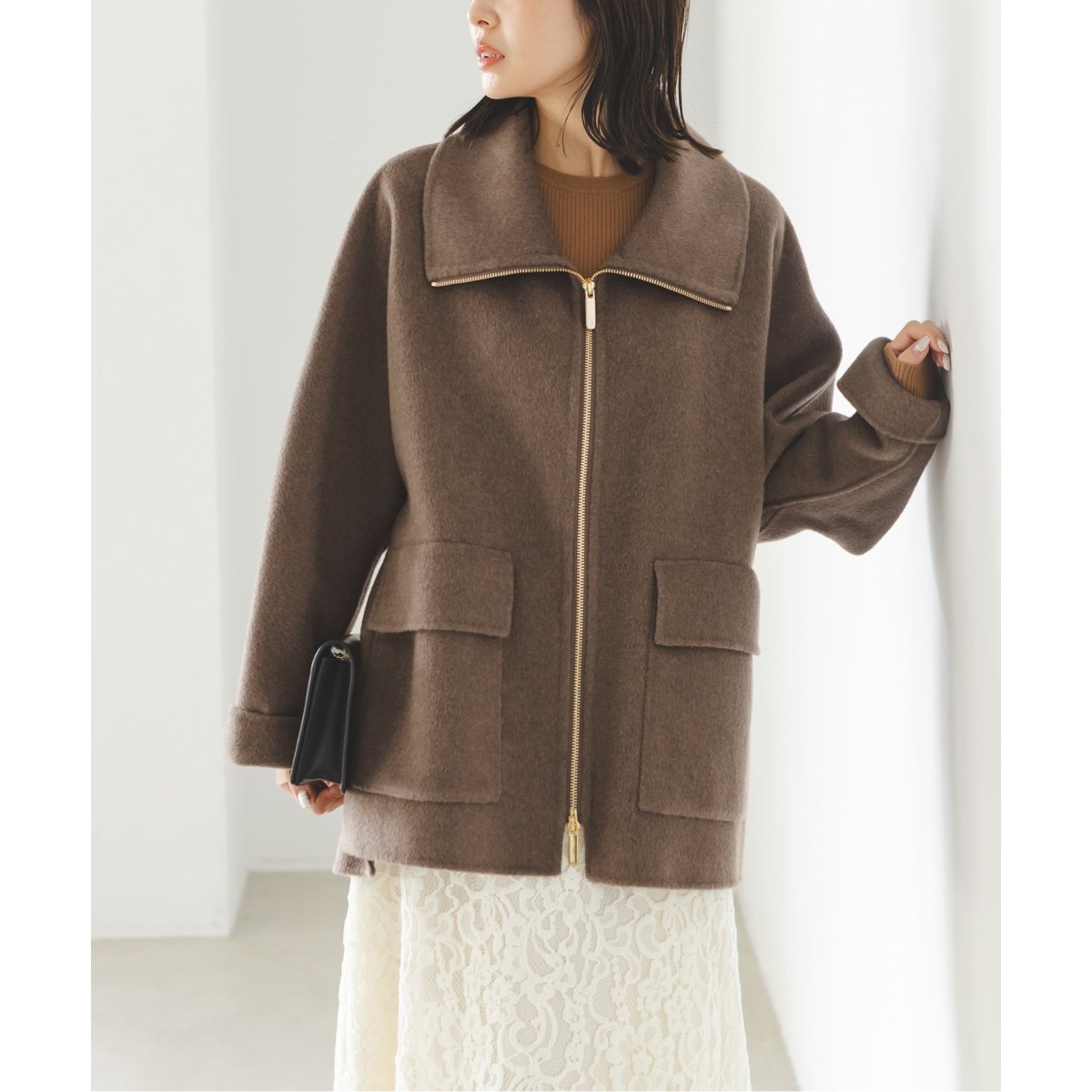 【未使用】24AW★キャメルミックスリバージップコート 未使用】24AW☆キャメルミックスリバージップコート - メルカリ