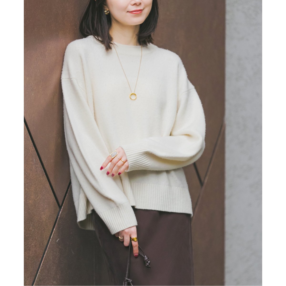 NOBLE Super160sダブルリブクルーニット Super160sダブルリブクルーニット | ノーブル(Noble) | マルイウェブ