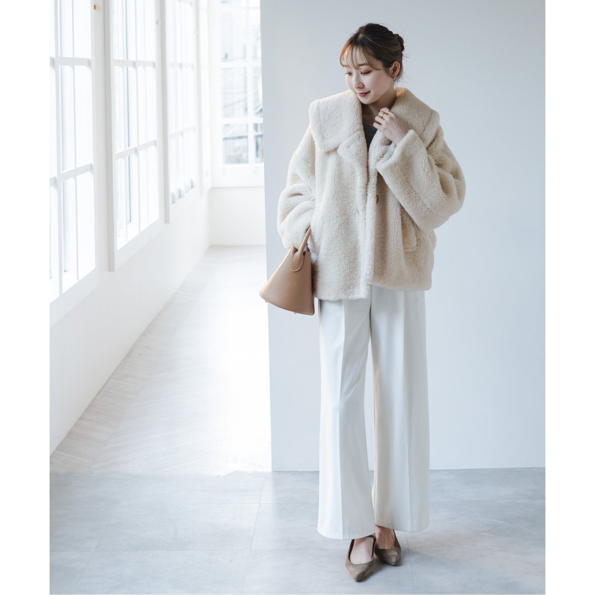 スノーボアビッグカラーコート | ノーブル(Noble) | マルイウェブチャネル