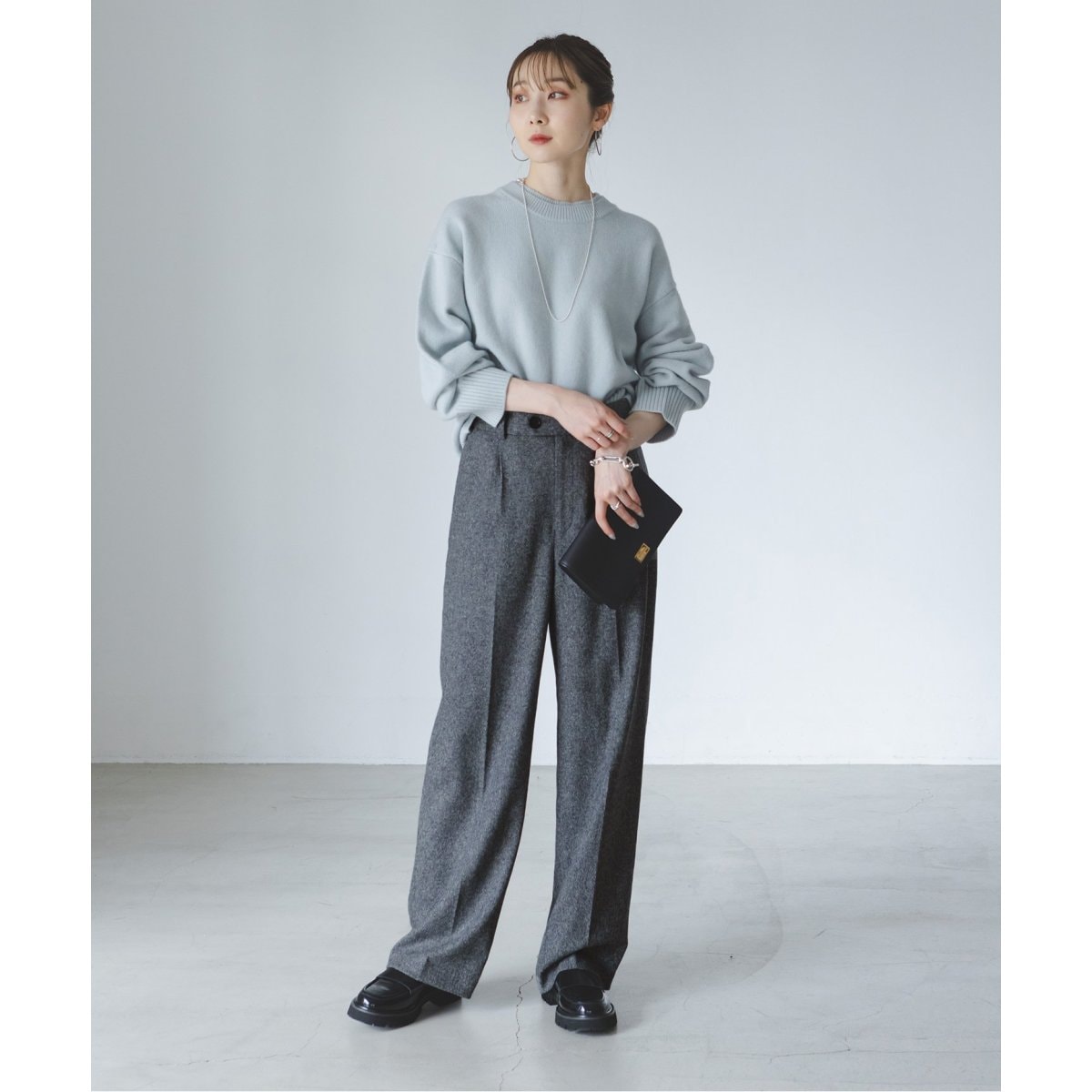 トップツイード2WAYヘムタックパンツ | ノーブル(Noble) | マルイ